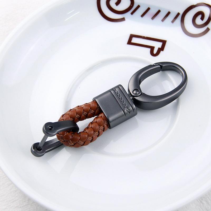 Braided Rope Sub-Gun Printing Keychain Men'S And Women'S Waist Hanging Big Head Chain General Car Key Bag Accessories