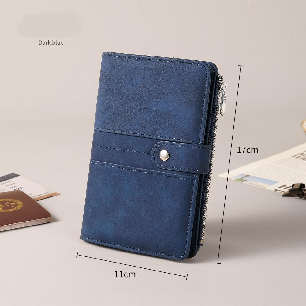 Passport Cover PU Passport Bag Card Holder Storage Card Bag Portable Passport Clip  Women