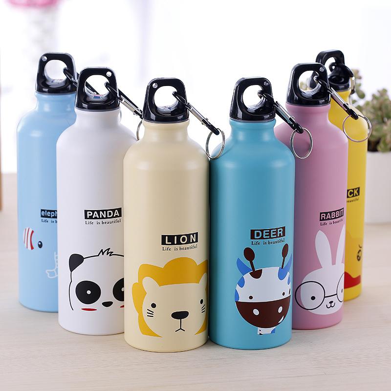 500ml Travel Bottle Sports Water Cup Straight Drink Bicycle Kettle Outdoor Sports Pot Stainless Steel Water Bottle