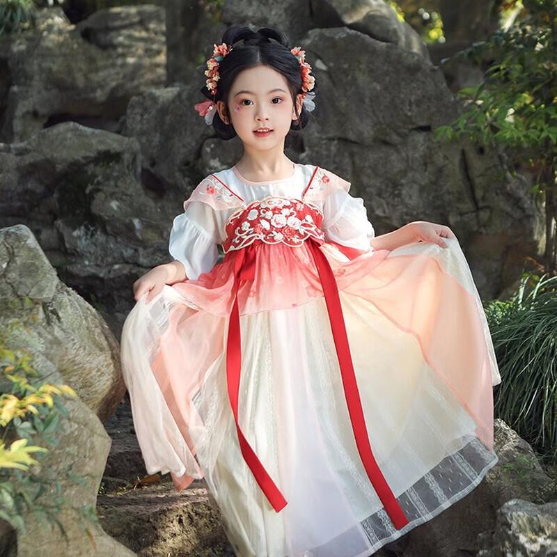 Girls' Summer Hanfu Princess Dress