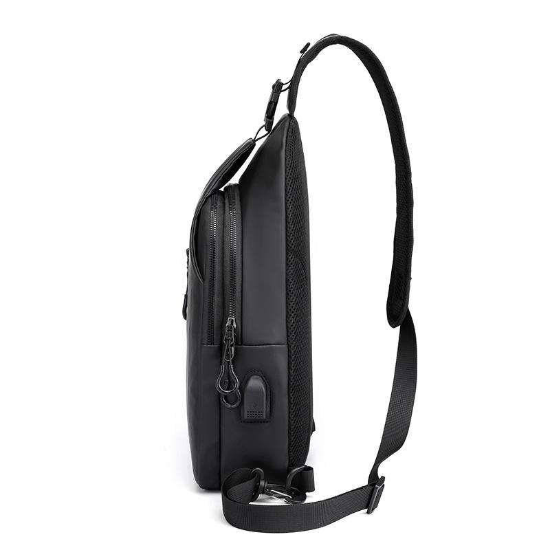 Męska torba na klatkę piersiową, podróżna torba na ramię, torba na ramię, plecak, duża pojemność, wielofunkcyjna, wodoodporna i zabezpieczona przed kradzieżą