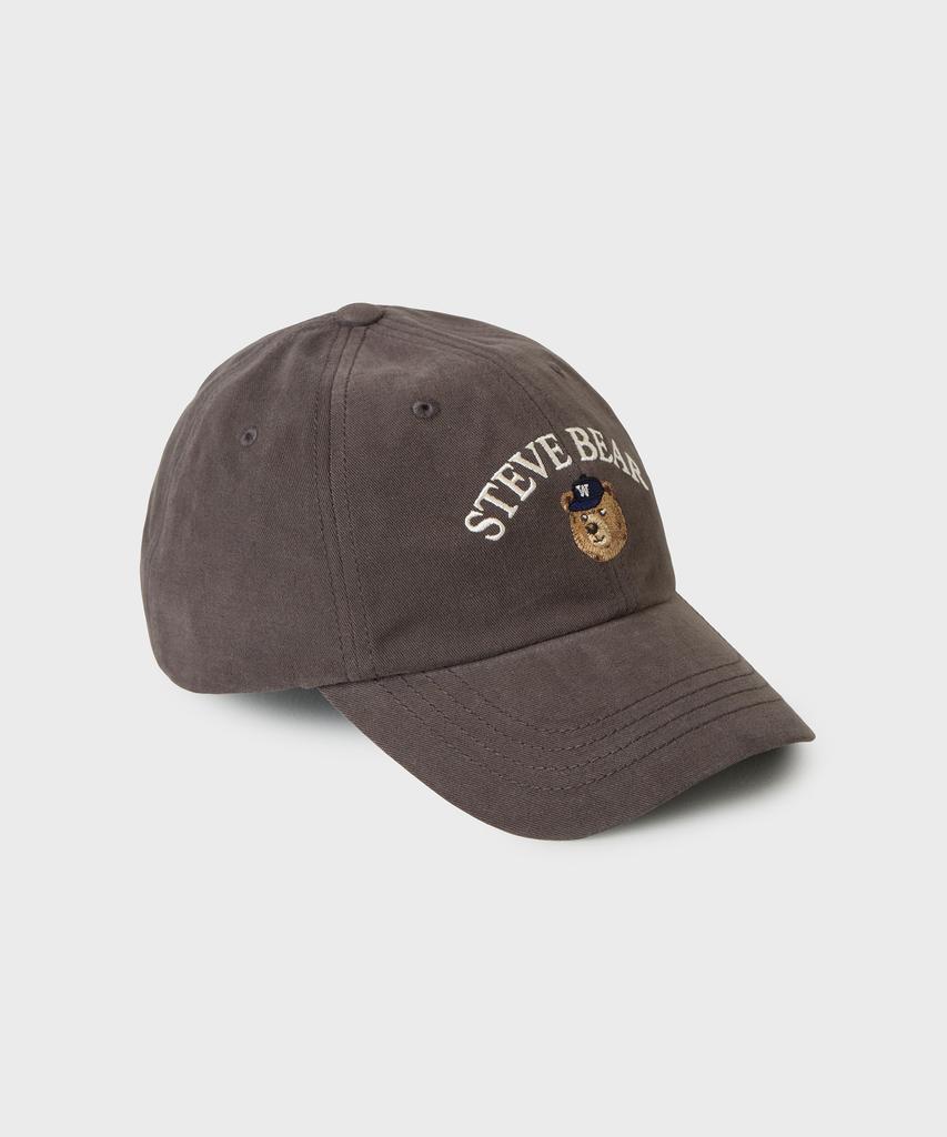 WHO.A.U Steve Head Embroidery Ball Cap / Whacg4921A