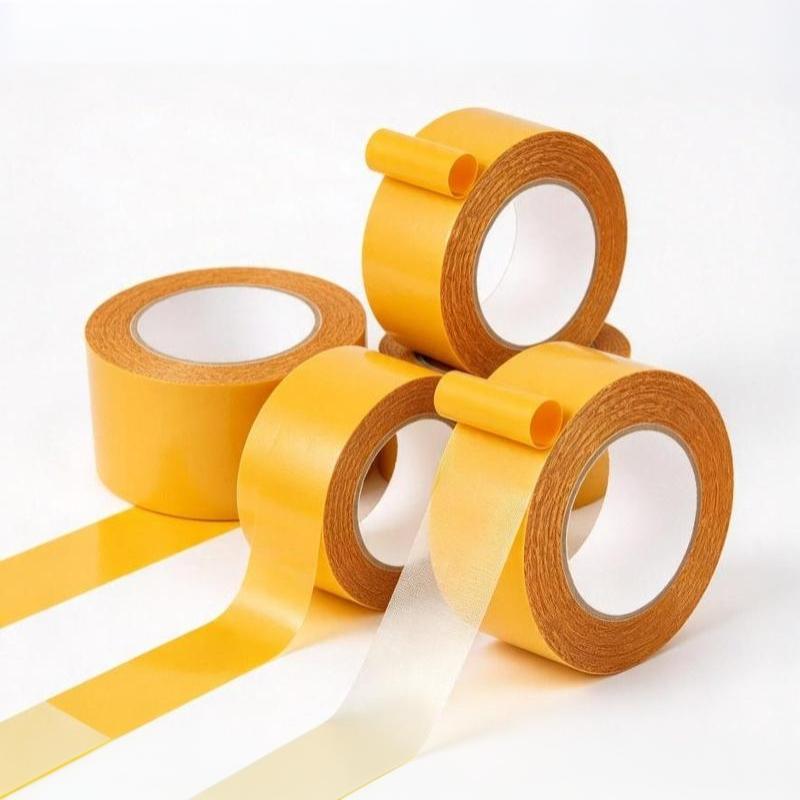 1/2/4Pcs 5M Strong Fixation Of Double Sided Cloth Base Tape Translucent Mesh Waterproof Super Traceless High Viscosity