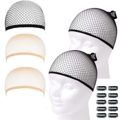 Síťka na paruku Cosplay Trubkovitá Černá Barva Pleti Sada 5 kusů Yesmart Čepice na paruku Síťka Unisex Vlasy Černá Béžová Síťka na vlasy Bez bolesti Síťka na svazování vlasů Yes117 Pánská