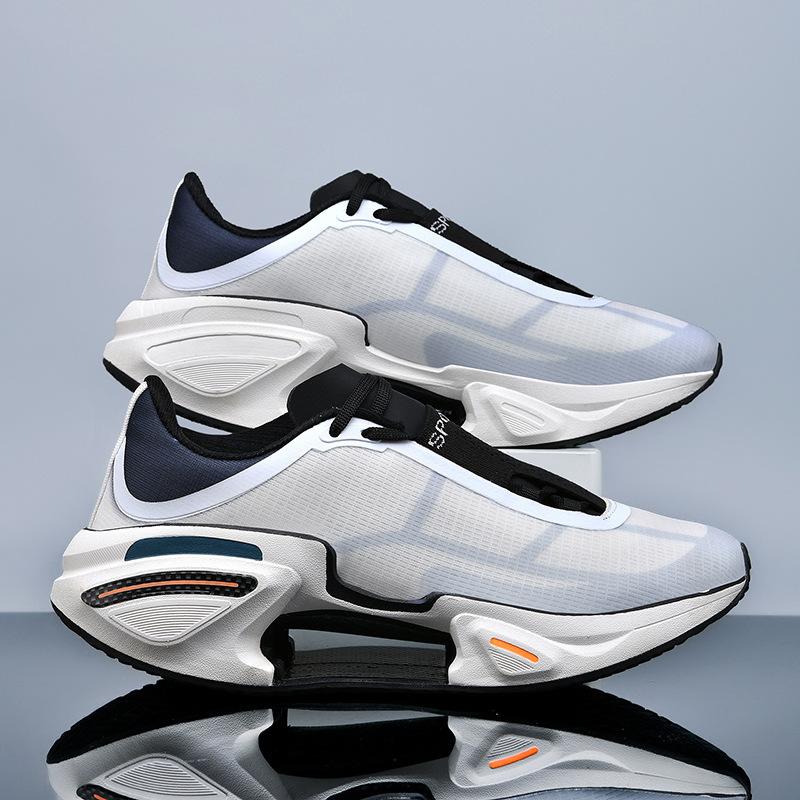 Middle school students running shoes 2025 new shock absorption professional running shoes men's breathable shoes non-slip