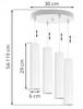 MODERN CEILING HANGING LAMP WHITE LED LAMP