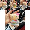 Adorable Kt Cat Plush Toy With Cartoon Pineapple Print Dress Mini Keychain Accessory