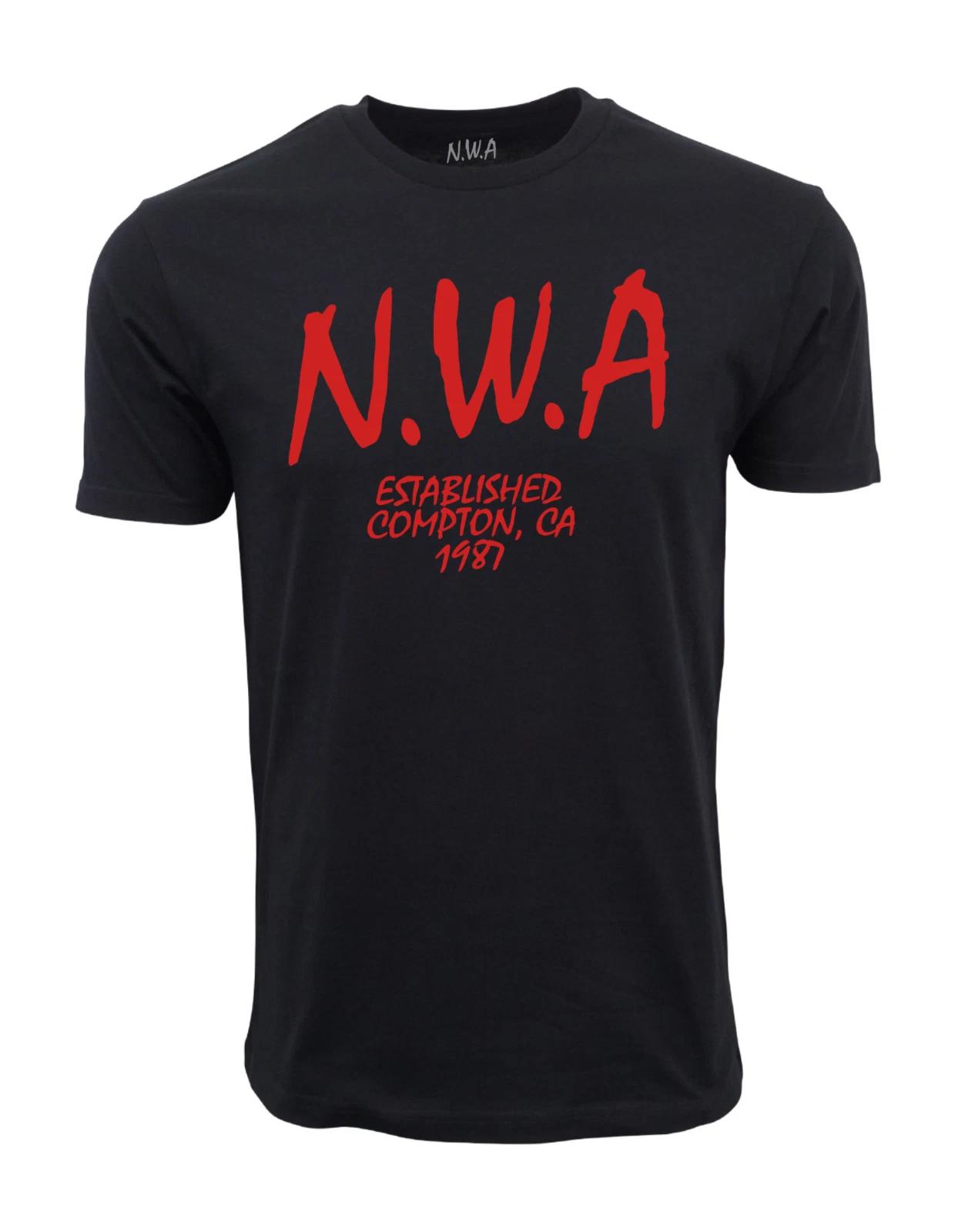 Unisex Adult Casual Graphic NWA ESTABLISHED GRAPHIC T SHIRT T-Shirt M