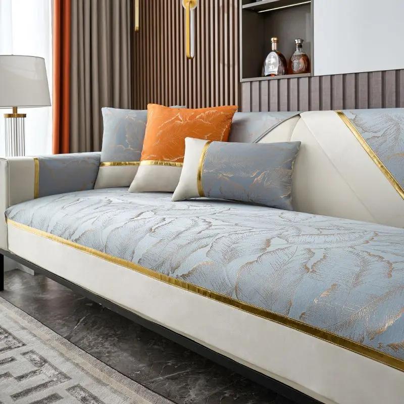 Light Luxury Chenille Jacquard Sofa Cushion Manufacturers Wholesale Four Seasons Universal Non-slip Cushion Nordic Sofa Cover