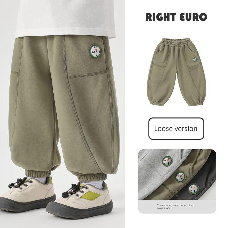 Right European Style Boys' Pants Children's Casual Sports Long Pants 2026 New Children's Clothing Baby Spring and Autumn Versatile Sweatpants