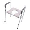 Raised Toilet Seat with Handle Anti Slip Adjustable Simple Sturdy Elderly Toilet Seat Riser for