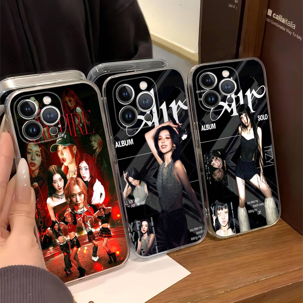 Singer Idol I-ITZY For IPhone 17 16 15 14 13 12 11 Pro Max Plus Mini Funda For Transparent Cover