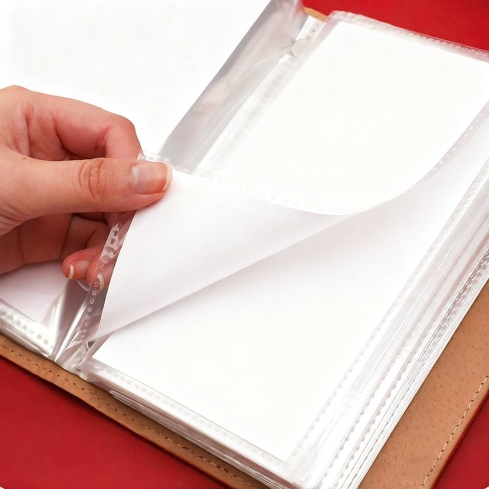 Waterproof Money Saving Book PU Leather Money Storage Bag Ledger  Financial Tool