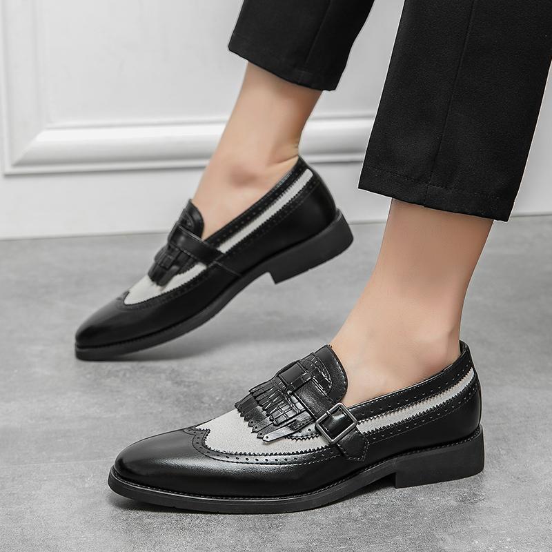 Fashion Tassel Loafers for Men Quality Mixed Colors Wedding Round Toe Slip-On Spring Summer Autumn Winter Business Handmade Casual Shoes