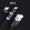 1/2m 3.1A Micro USB Type-C Magnetic Fast Charging Data Cable for Android iPhone