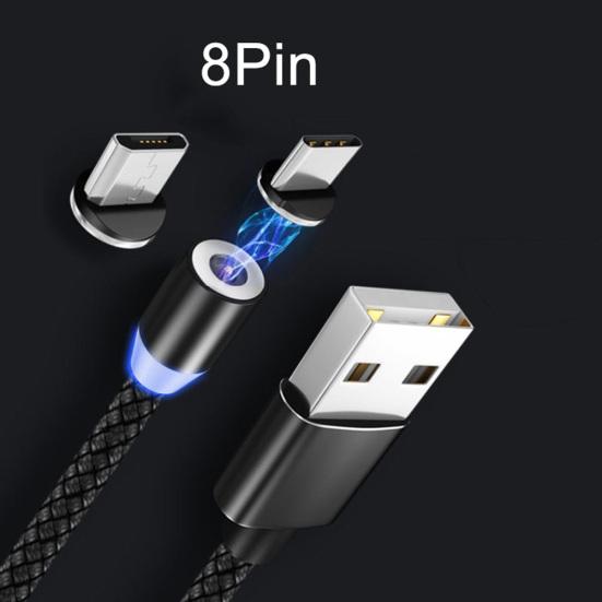 1/2m 3.1A Micro USB Type-C Magnetic Fast Charging Data Cable for Android iPhone