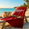 Arsenal Customize Text Beach Towel Super Soft Microfiber Quickdry Fabric Perfect for Traveling Yoga Camping and Swimming
