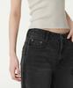 MUSINSA STANDARD WOMAN Women'S Multi Distressed Wide Denim Pants [Washed Black]