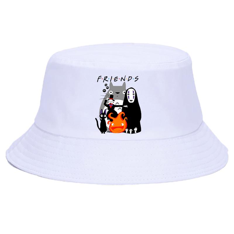 Totoro Studio Ghibli Sommerhut Damen Unisex Ullzang Spirited Away Panama Bob Eimerhut Das Design Flat Visor Anime Fischerhut