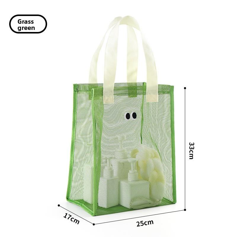 Travel Tote Bag With Breathable Mesh Fabric For Beach And Pool Use