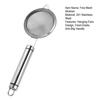 Yousheng Stainless Steel Fine Mesh Strainer Colander with Anti-Slip Handle Kitchen Flour Sieve for Tea Juice Oil Strainer Baking Ingredient