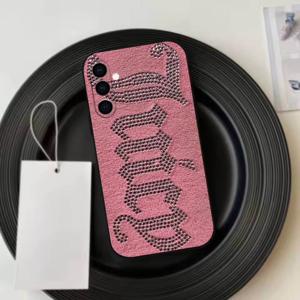 Juicy Girly-glam Couture  Phone Case For Samsung Galaxy A73,A72,A71,A70,A53,A52,A51,Others Soft Black Cover Samsung a40