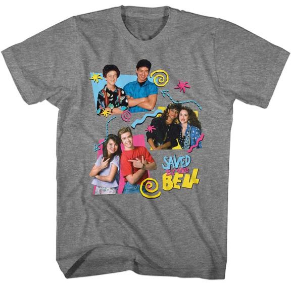 

Saved By The Bell TV Show Cast 3 Boxed Photos Men s T Shirt L