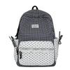 Schoolbag Milk Fufu Plaid Corrugated Lace Heart Travel Small Backpack Sweet Wind Student Party Big Sweet Bag