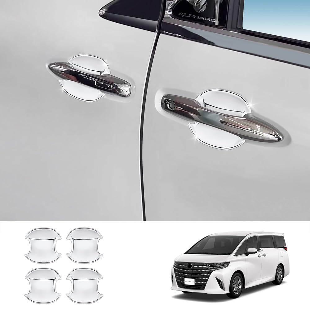 

Toyota Alphard 40 Серия Накладка на чашу двери Декоративная накладка Защита двери Внешние детали Новый Alphard 40 Серия Эксклюзивный АБС 4 шт. Отделка SWD-DG [Зеркальный]