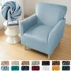 Elastic Tub Chair Covers Super Soft Velvet Club Chairs Slipcovers Solid Color Single Armchair Cover for Banquet Hotel Home