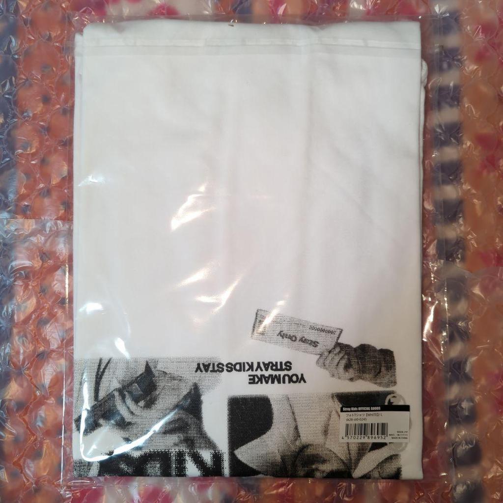 Used Stray Kids Photo T-shirt White L size