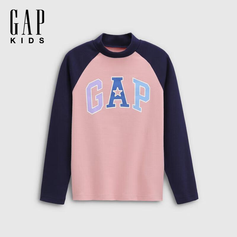 Gap Girls  Logo Contrast Raglan Long Sleeve T-Shirt 140/68