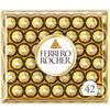 Ferrero Rocher Hazelnut Milk Chocolate Confectionery  Gift / Individually Wrapped / Bulk Purchase / Souvenir  42 Pieces (525g)