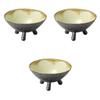 Set of 3 Nanban Uguisu Small Plates X Arita Ware Small Plates Setomonohonpo Three-legged [10.5 5cm]