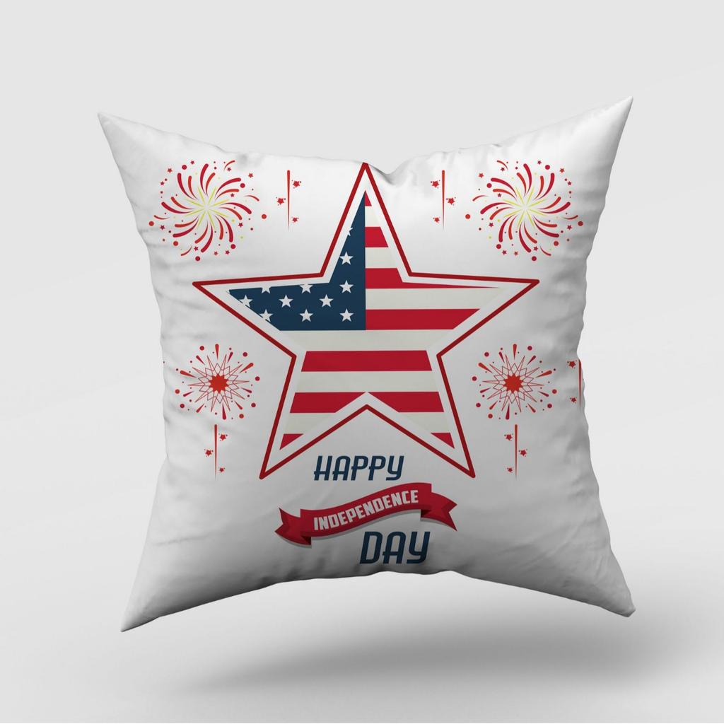 New American Independence Day Pillow Cover American Logo Outdoor Home Decoration Pillow Cushion Cover