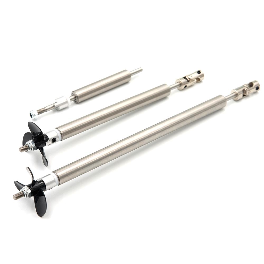 Rc Boat 4mm Boat Shaft Stainless Steel Drive Shaft Three Blades Screw Joint Stainless Steel Shaft Sleeve Prop