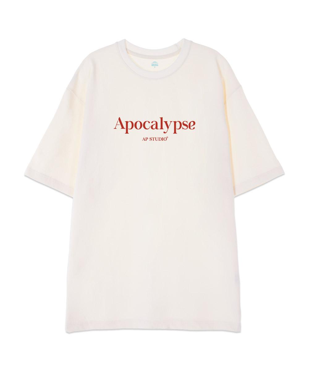 Astral Projection [Oversized] Apocalypse 13-Count Cotton Round Neck Short Sleeve T-Shirt_Ivory L