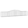 VidaXL 7x Arched Gabion Baskets Arched Gabion Cages Gabion Walls Garden Fences Terrace Outdoor 3146975