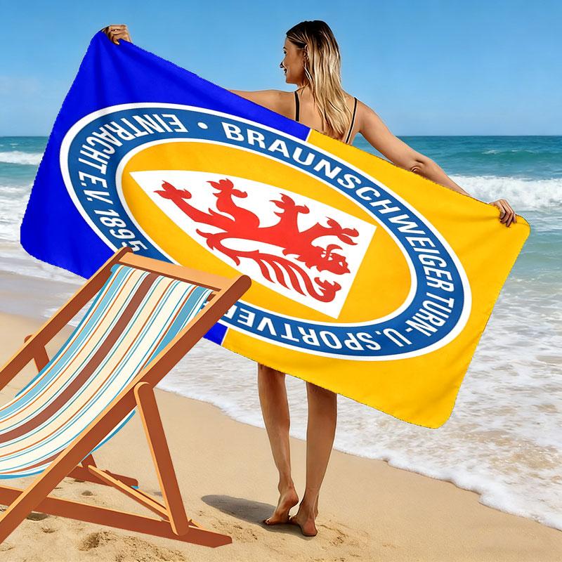 Eintracht Legacy Print Beach Towel, Large Soft Quick Dry Towel for Beach Camping Swimming