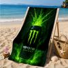 Monster Drink Beach Towel, Super Soft Microfiber, Perfect Gift for Her/Him, Birthday, for Pool, Beach, Travel, Decor Beach Party