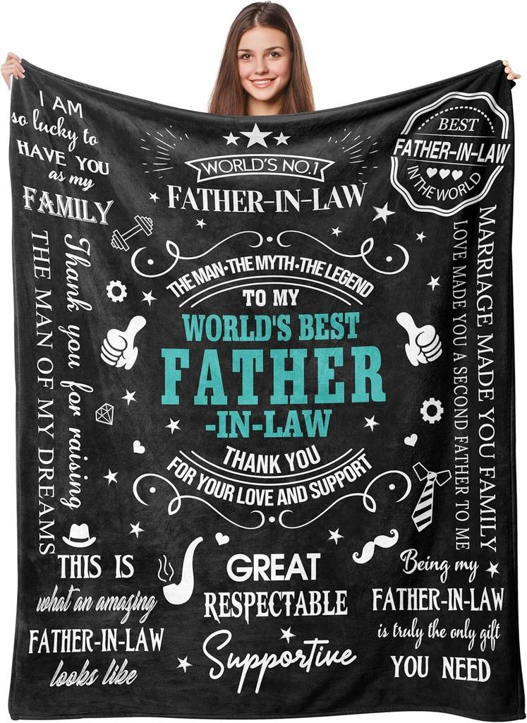 Idea Gifts For Dad Blankets for Father's Day Mother's Day Anniversary Birthday Thanksgiving for Mom Uncle Aunt Grandpa Grandma
