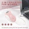 2026 Latest Model  Women's Hair Remover, Dual Speed Women's Facial Hair Remover, Glabrouse Skin Hair Remover, Face Legs Arms Underarms Bikini Pink