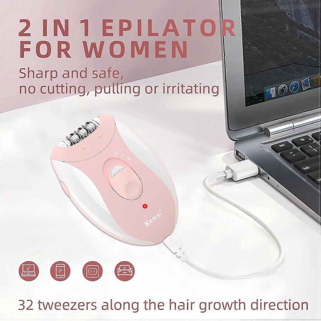 2026 Latest Model Women's Hair Remover, Dual Speed Women's Facial Hair Remover, Glabrouse Skin Hair Remover, Face Legs Arms Underarms Bikini Pink