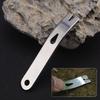 1Pc Outdoor Crank Crowbars Pry Bar Stainless Steel Multi-function Pocket EDC Mini Survival Tools Keychain Opener Scraper