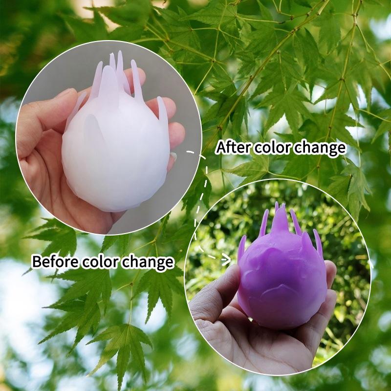 Strawberry Mango Squishy Color Changing Squishy Toys Stress Relief Fidget Toys ASMR Squeeze Fruit Party Gifts