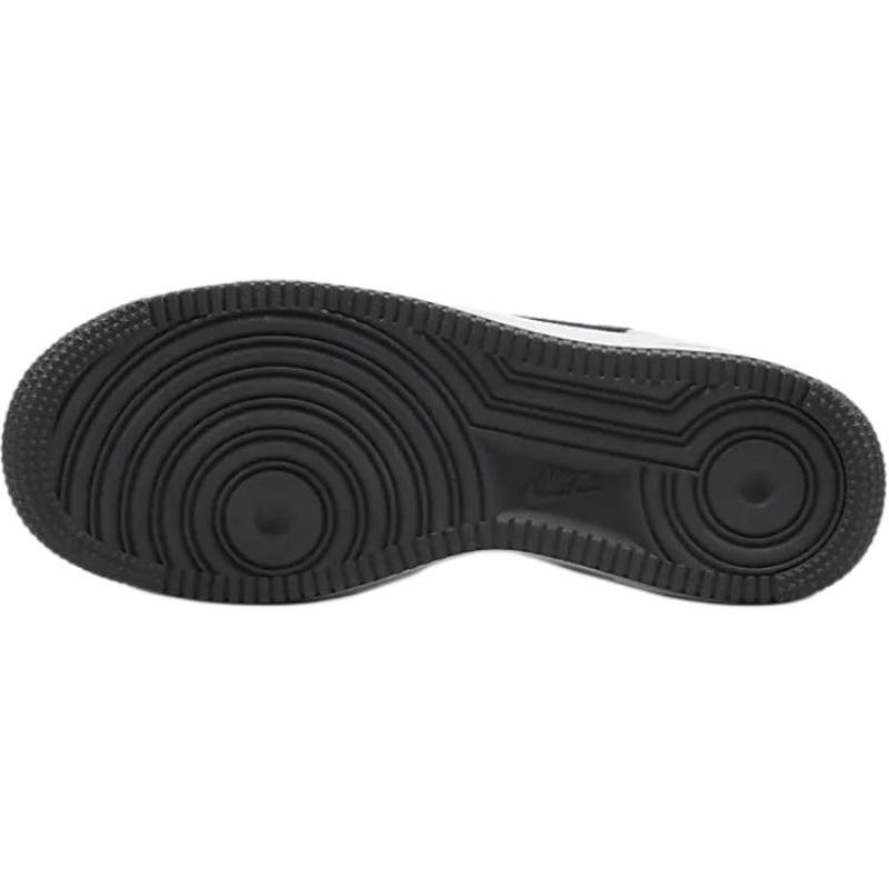 Nike Air Force 1 Slip Resistant Abrasion Resistant Low top Kids' Skateboarding Shoes White Black Sneakers FV5948-003