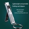 1PC Foldable Ultra-thin Portable Stainless Steel Nail Toe Cutter Trimmer Scissor Manicure Pedicure Tool Fingernail Clipper