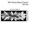 Printed Microwave Oven Dust Cover Waterproof Reusable Fabric Dust Proof Ideal for Rental Home Compact Kitchen Appliance