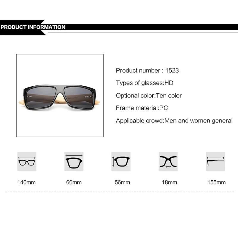 Classic Bamboo Wood Climbing Sunglasses Brand Design Men Women Coating Mirror Glasses Retro Glasses Shades Gafas De Sol UV400