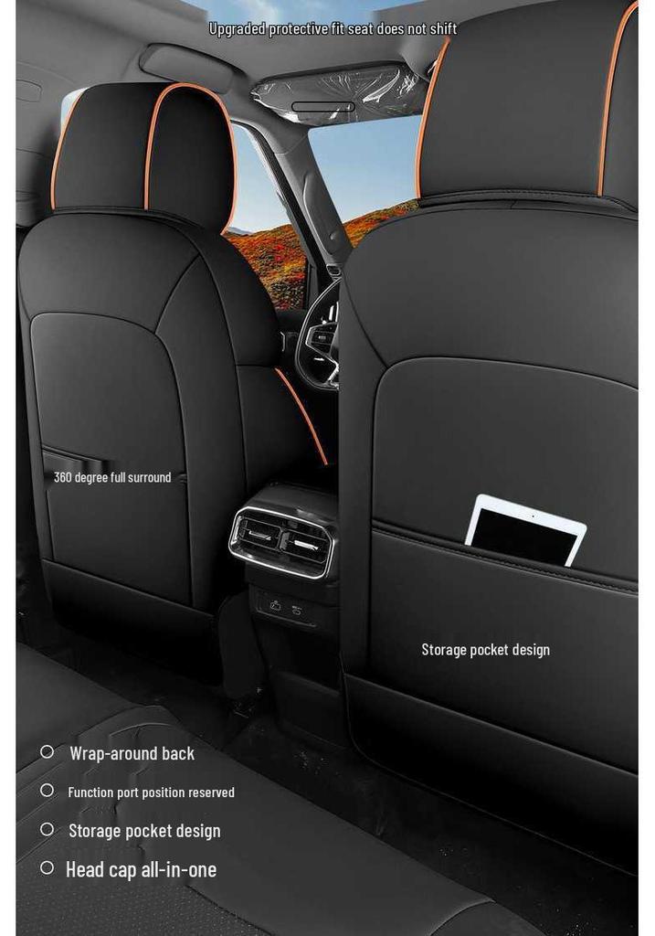 Jetour Shanhai T2 2026 Universal Leather Seat Cushion - Full Coverage for All Seasons